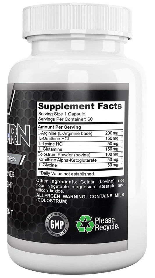 Gyno-Burn capsules on table highlighting easy daily dosing for routines.