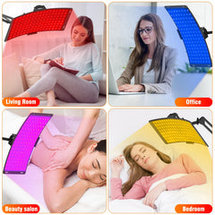 GYP 7in1 LED skin-care panel close-up for facial and body use.