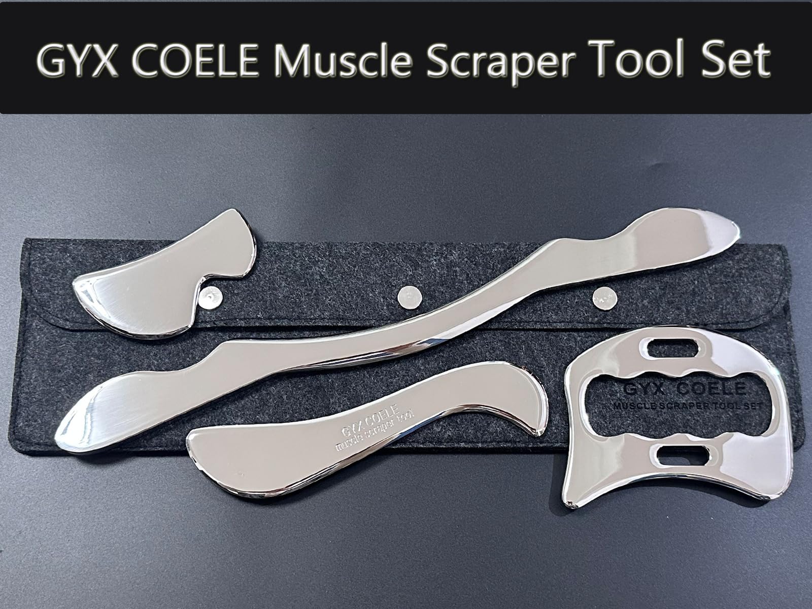 Shoulder treatment using GYX COELE stainless steel scraper