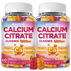 GZ HAOYUAN Calcium Citrate Gummies 1200mg highlight easy-to-take bone health support
