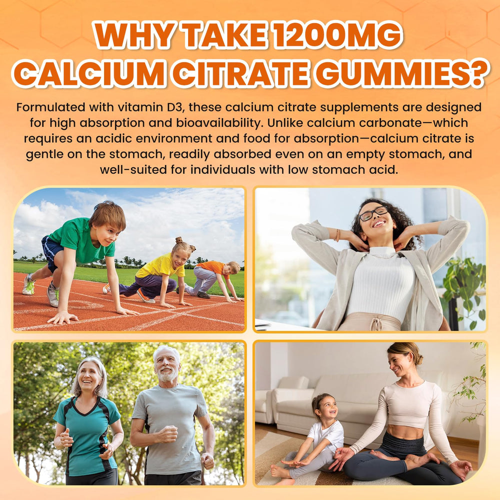 GZ HAOYUAN Calcium Citrate Gummies vegan, non-GMO, gluten-free and allergen-friendly.