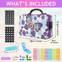 GZWENHAN floral-pattern travel case protecting medications during transport.