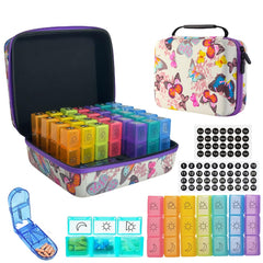 GZWENHAN monthly pill organizer with 31-day slots for clear daily planning