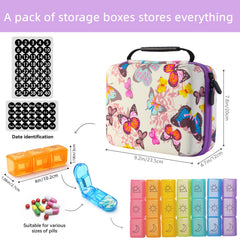 GZWENHAN case open shows easy access to morning, noon, and evening slots