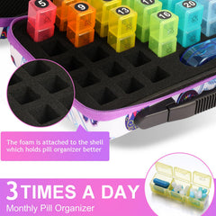 GZWENHAN rainbow compartments highlight daily scheduling at a glance.