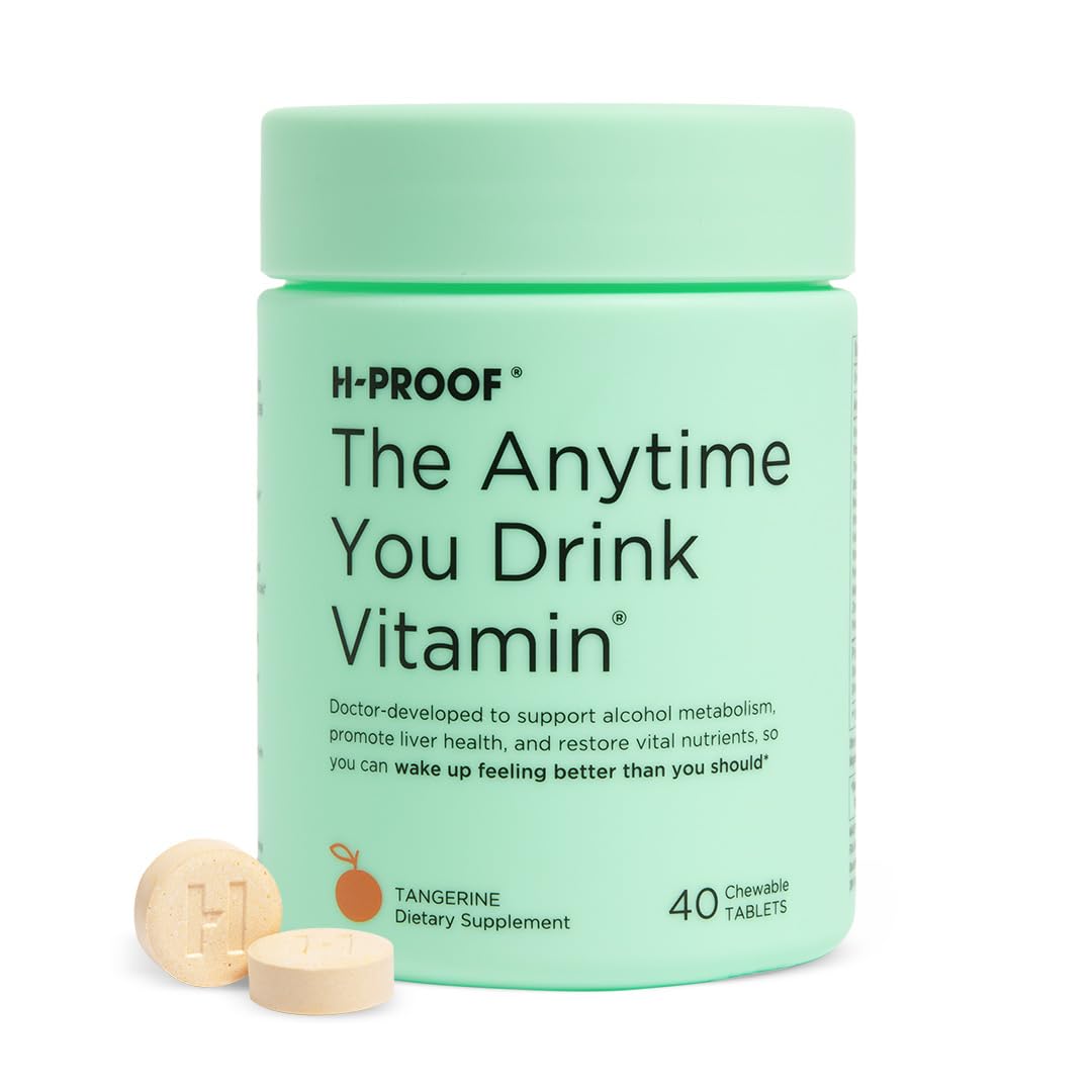 H-PROOF Anytime You Drink Vitamin bottle after drinking for metabolism support