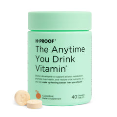 H-PROOF Anytime You Drink Vitamin bottle after drinking for metabolism support