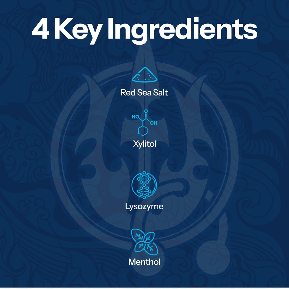 H2Ocean Healing Rinse usage image shows daily mouth care routine
