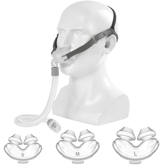 H2SON nasal pillow kit with S/M/L sizes for a customizable CPAP fit and comfort.