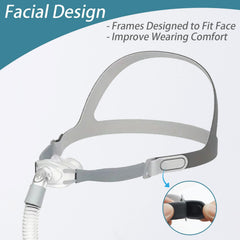 H2SON soft cushion nasal pillow delivers a gentle seal for smoother breathing.
