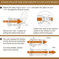 H2SON Upgraded Male Stretching Retractor easy-to-wear setup for beginners.