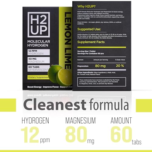 H2UP 60-count packaging shown for convenient on-the-go hydration.