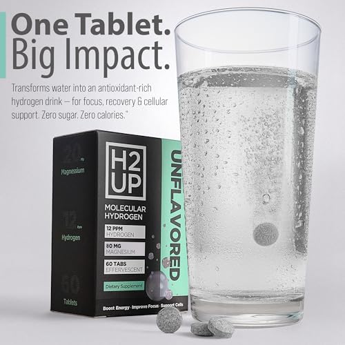 H2UP glass of water infused with hydrogen demonstrating flavor-free hydration