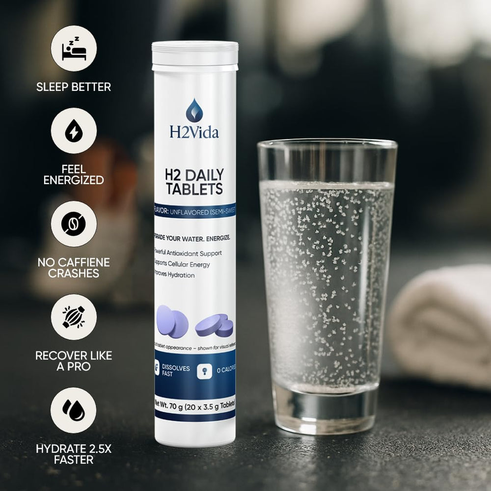 H2Vida on-the-go use for steady energy and hydration during workouts.