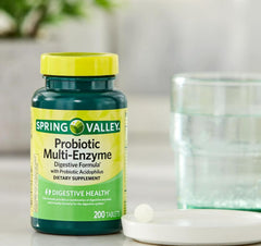 H4U Spring Valley digestive formula tablets in hand for easy daily supplementation