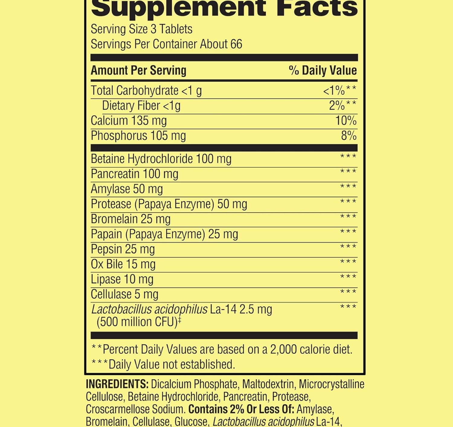 H4U Spring Valley probiotic tablets label highlights digestive health and balance