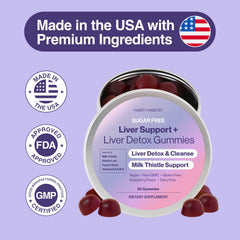 Habit + Habitat Liver Support Plus 60 gummies pack emphasizes value and convenience.