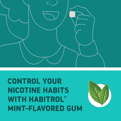 Habitrol 2 mg mint front pack displays easy access for quitting.
