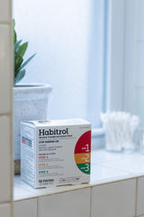 Habitrol Step 3 patch supplies 7 mg for ongoing relief.