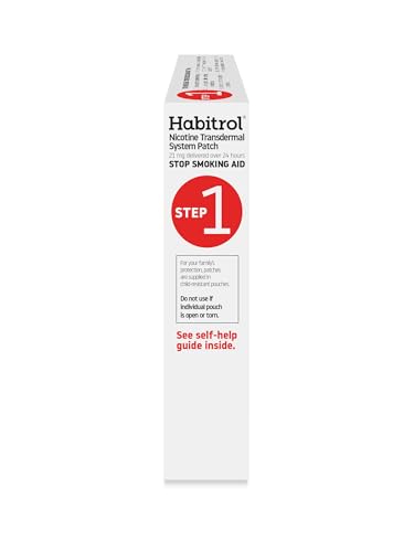 Habitrol nicotine patch applied to skin for steady delivery