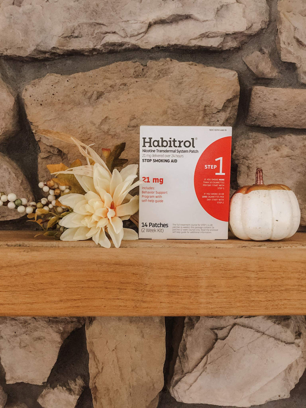Habitrol step-down program visual highlighting weeks 1 to 4