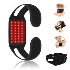 Haeglauv red light therapy belt on neck with dual wavelengths for targeted relief