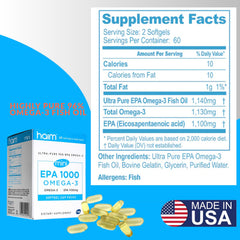HAIM EPA1000 MINI heart-health focus illustration, supports circulation with EPA omega-3.