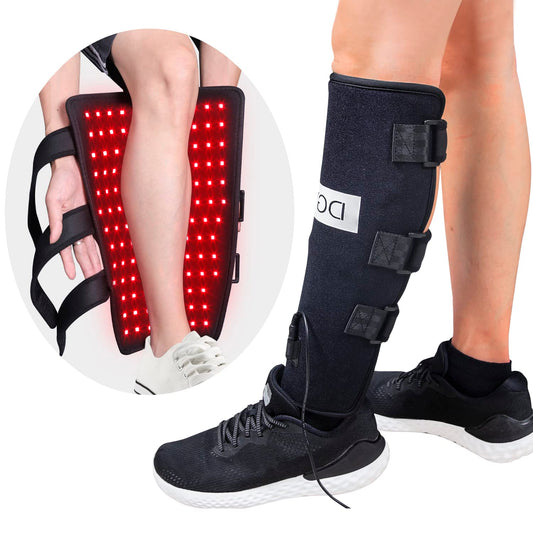 HAIYUE calf wrap delivers infrared and red light therapy for targeted relief