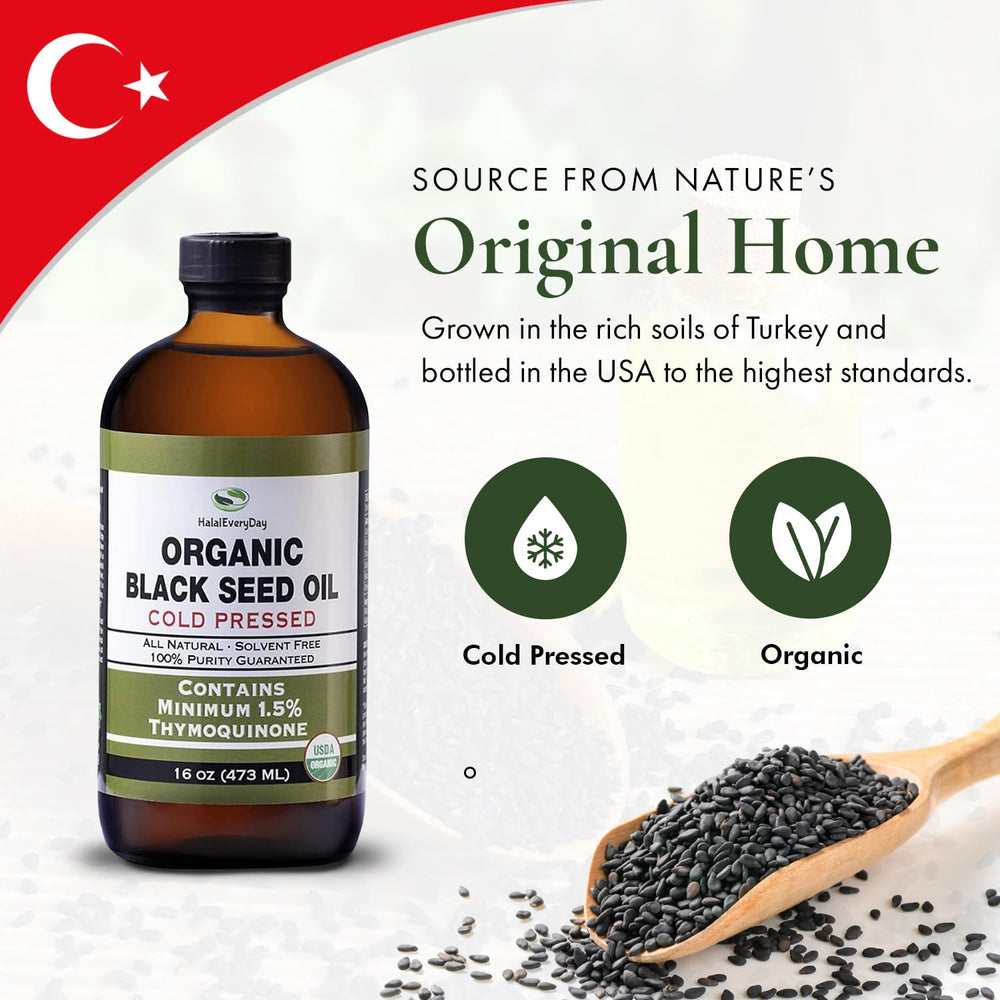 HalalEveryDay 3x strength label on bottle