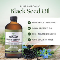 HalalEveryDay Black Seed Oil label closeup highlighting organic and halal certifications