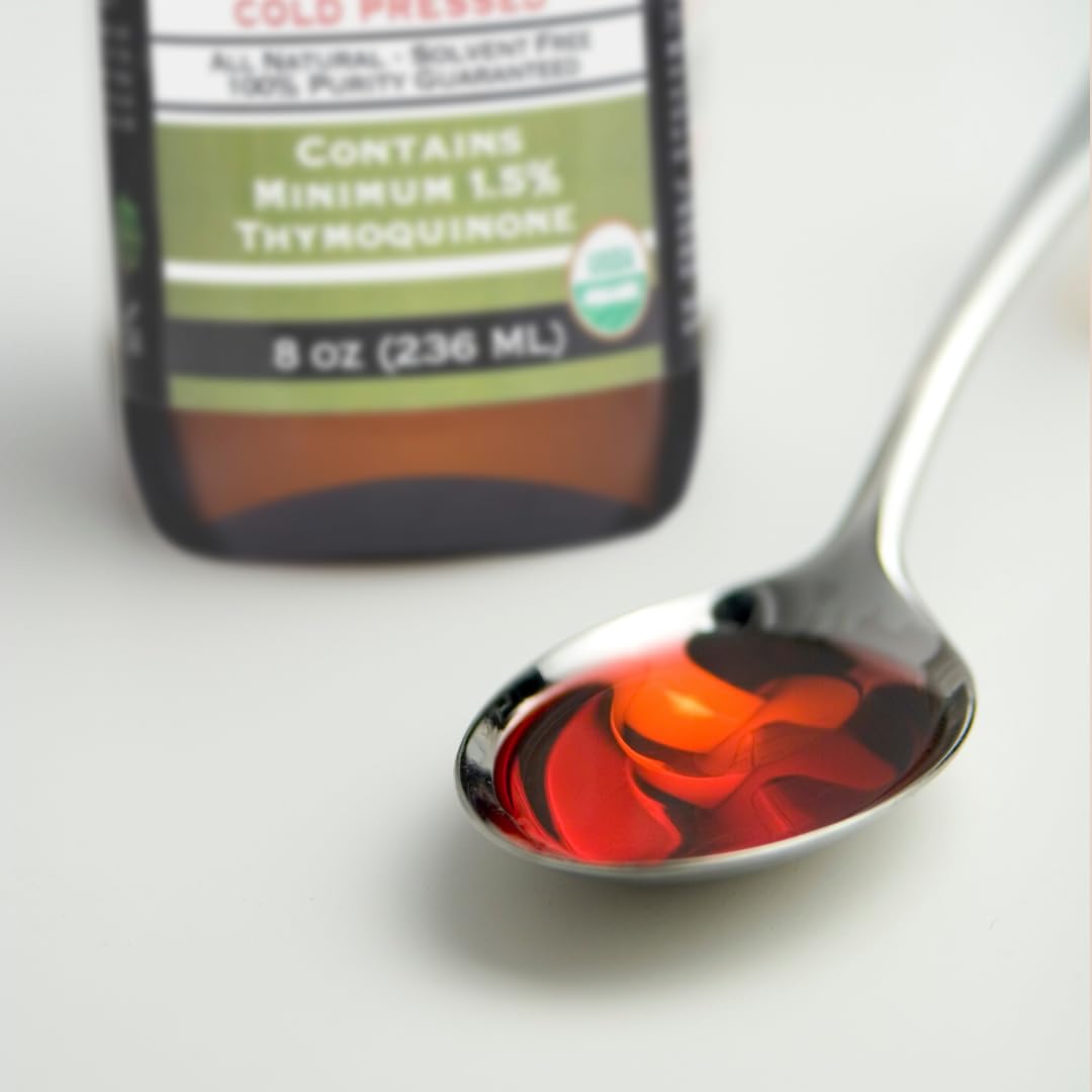 HalalEveryDay Organic Black Seed Oil ingredient-label detail communicates transparency.