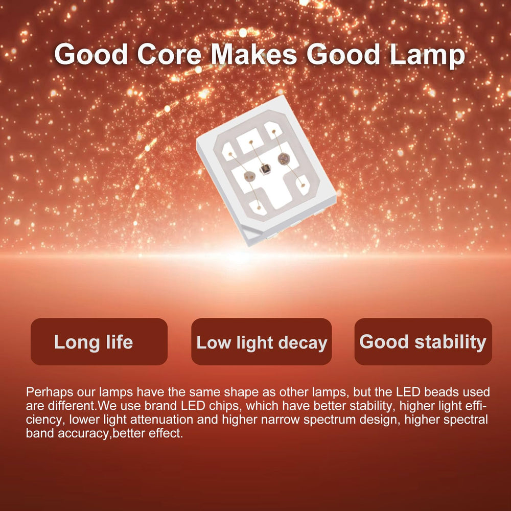 Halbeira 660nm and 850nm wavelengths offer versatile at-home comfort options.