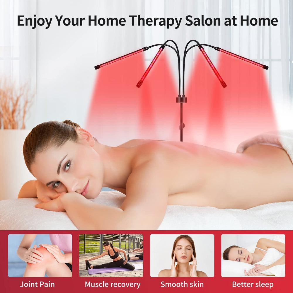 Halbeira 660nm red light wavelength for deeper skin reach and circulation support.