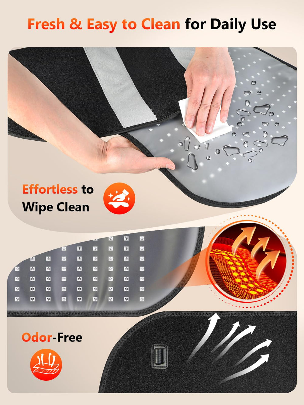 HALIDODO body-therapy wrap supports back, shoulders, and hips with targeted warmth.