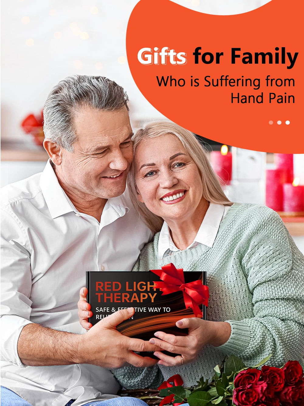 HALIDODO cordless red light glove wearable during work or TV time