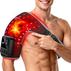HALIDODO red light therapy shoulder wrap providing targeted surface relief for the shoulder area.