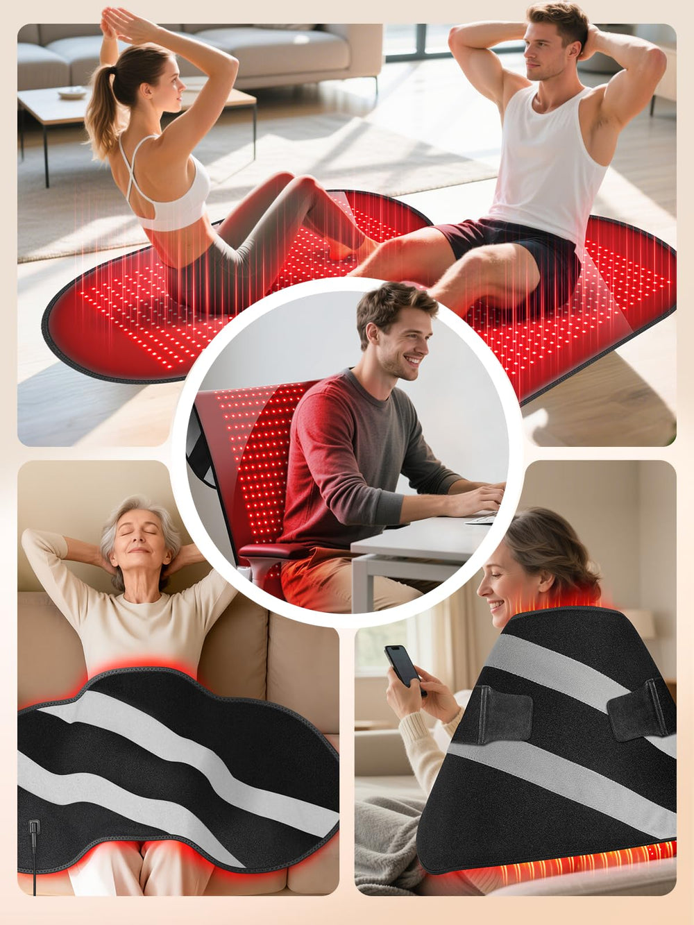 HALIDODO mat is sweat-resistant and easy to clean after workouts.