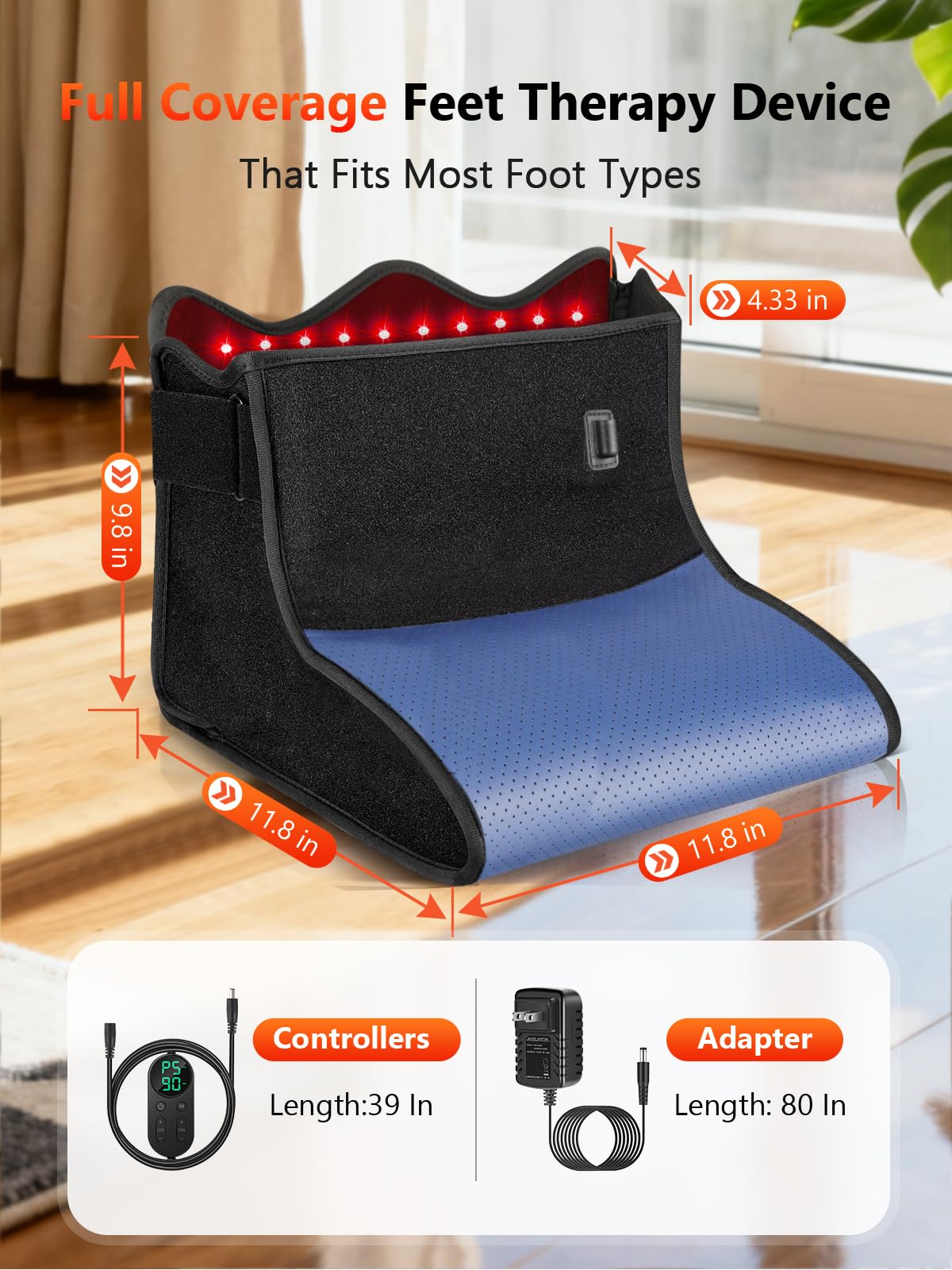 Travel-friendly device ready for foot fatigue relief at home or away