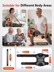 HALIDODO knee brace auto-shutoff 20min feature ensures safe sessions