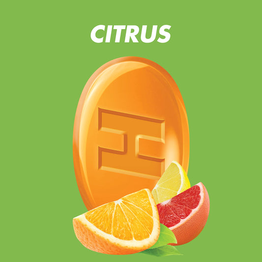 HALLS Defense citrus drops bags side view highlighting resealable freshness