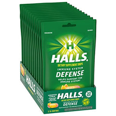 Gift-ready HALLS Defense citrus drops packaging suitable for care packages