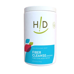 Hallelujah Diet Fiber Cleanse bottle promoting digestive balance.