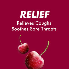 HALLS cherry flavor close-up emphasizing natural taste and menthol