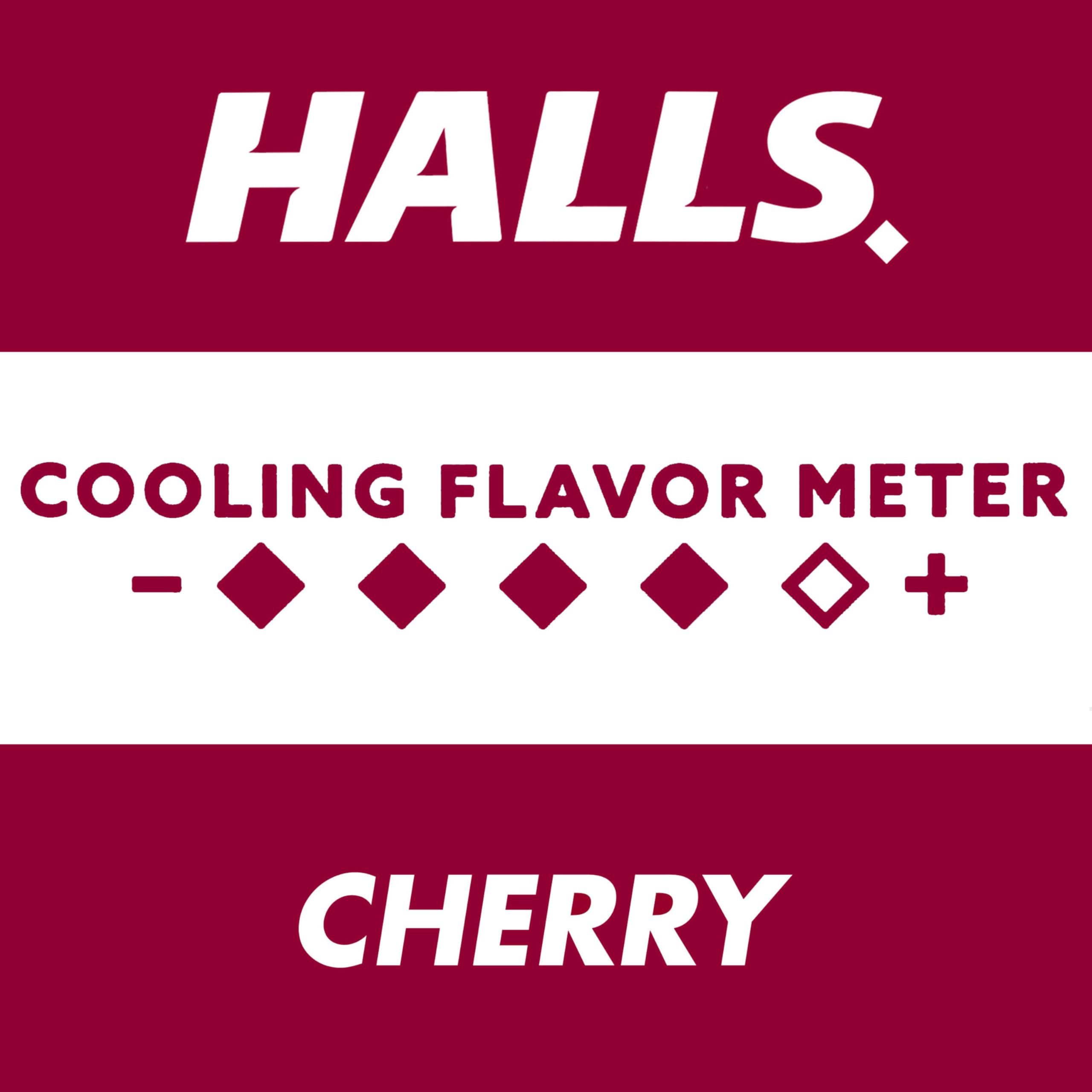 HALLS cooling effect with menthol for refreshing sensation