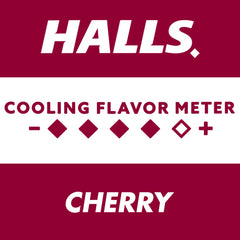 HALLS cooling effect with menthol for refreshing sensation