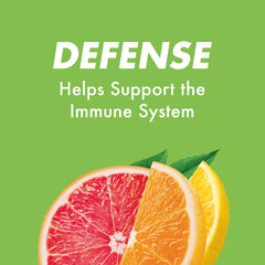 Lemon flavor HALLS Defense drops close view