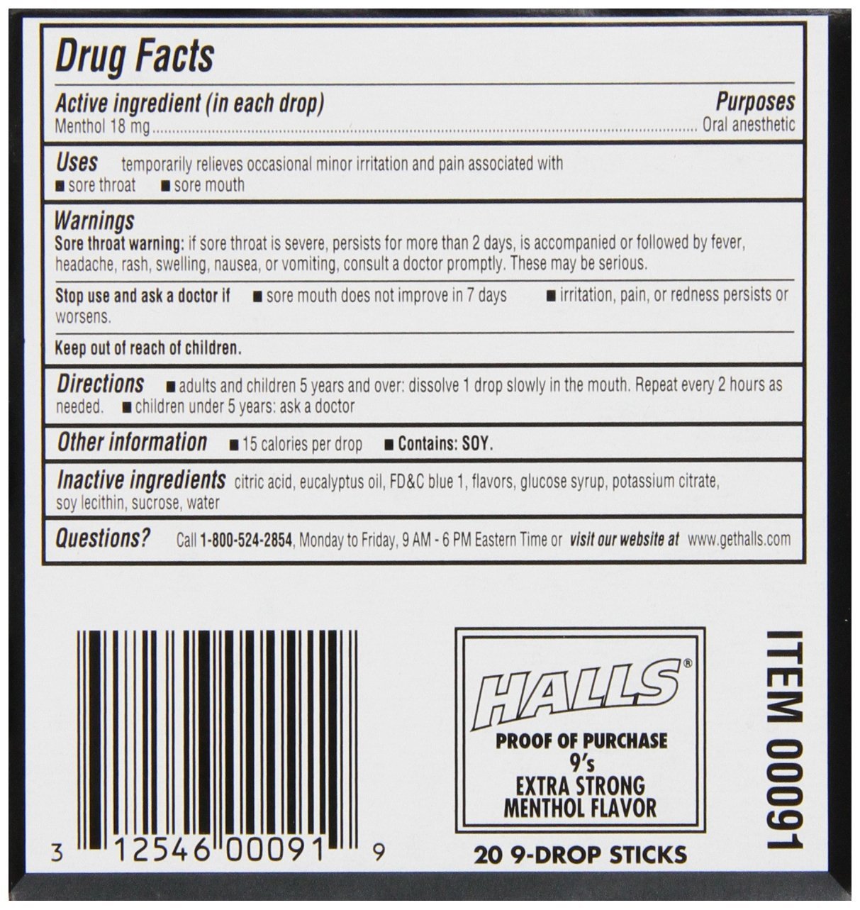 Close-up of a menthol lozenge delivering cooling relief to sore throats.