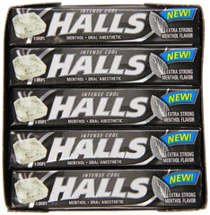 Label highlighting 18 mg menthol per drop for strong cooling effect.