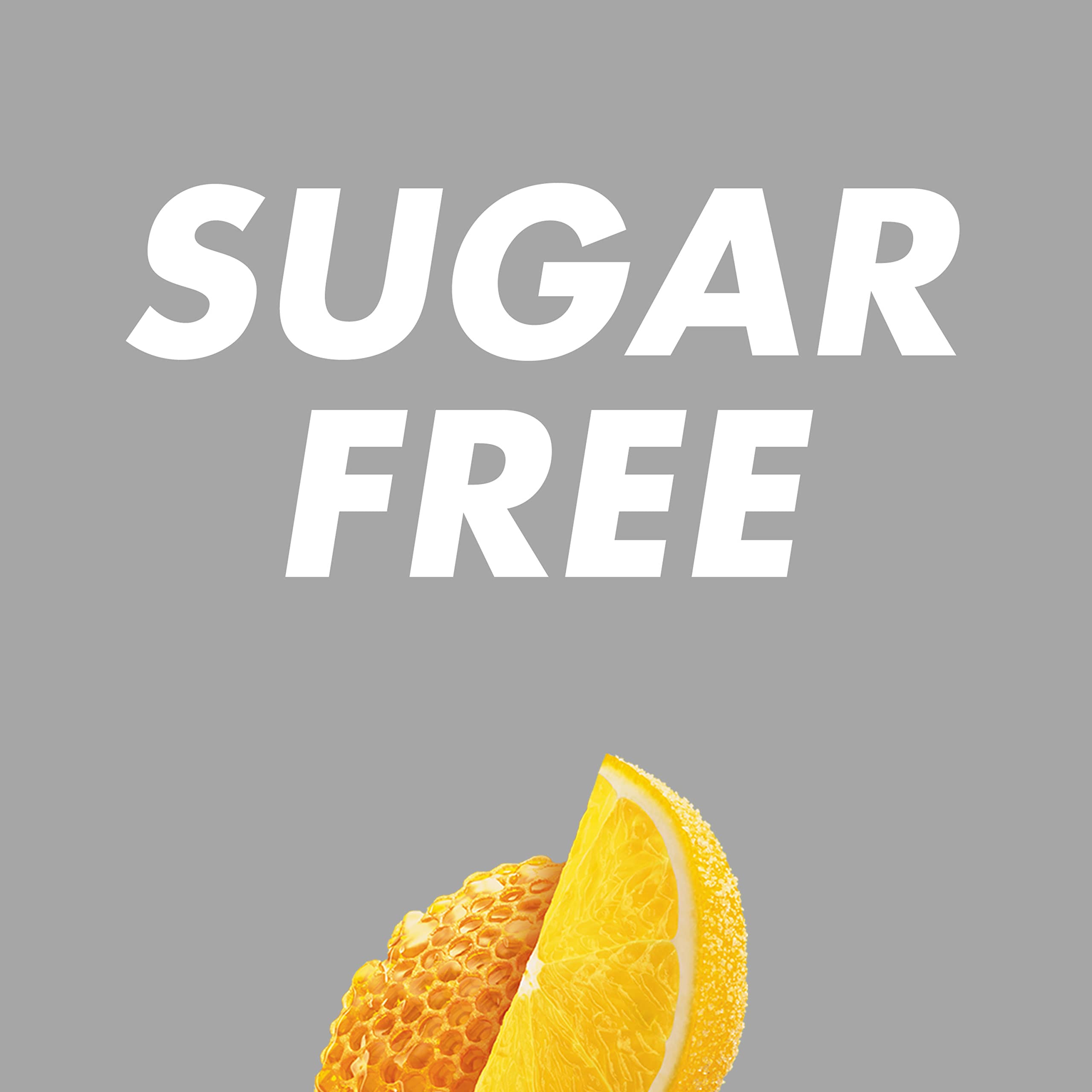 HALLS Relief sugar-free cough drops close-up showing flavor and texture