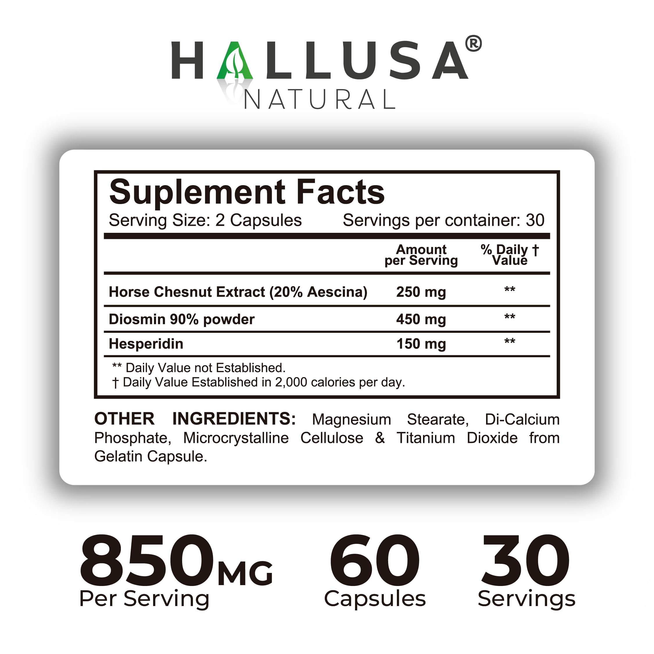 Hallusa Natural Hallosmine Xtra free cream tube showing aloe vera and menthol cooling